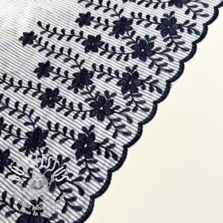 Tissu coton Flowers 2-side border