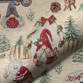 Tissu déco GOBELIN PREMIUM Tomte Jolly Holiday