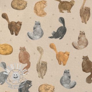 Tissu déco Cat Furry Friend digital print