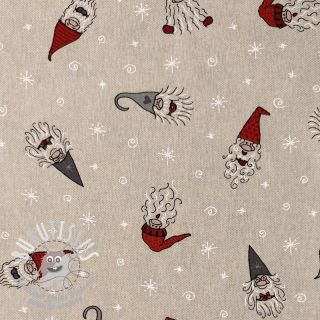 Tissu déco Linenlook Tomte Happy Faces