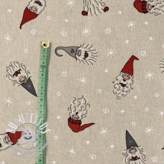 Tissu déco Linenlook Tomte Happy Faces