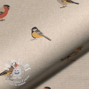 Tissu déco Linenlook Tiny Garden Birds