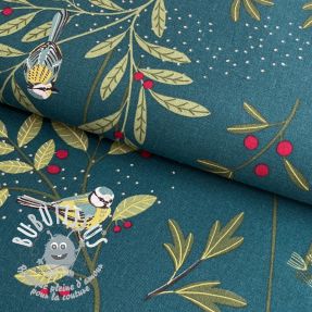 Tissu déco premium Birds Berry Branch