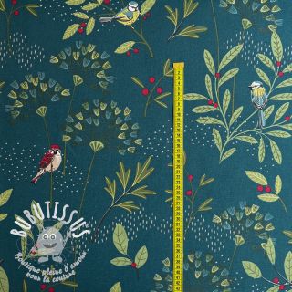 Tissu déco premium Birds Berry Branch