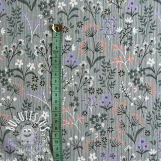 Tissu double gaze/mousseline Meadow sage ORGANIC