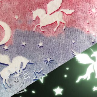 Polaire bien-etre Glow in the dark Unicorns design E