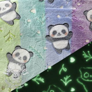 Polaire bien-etre Glow in the dark Panda and friends design D