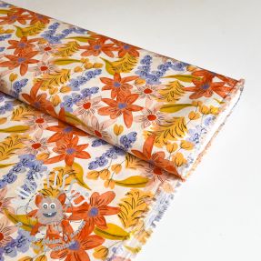 Viscose RADIANCE Old flowers digital print