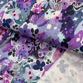 Sweat envers minkee NERIDA HANSEN Settle petal purple digital print