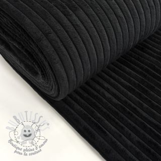 Tissu velours cotelé HANNIBAL noir