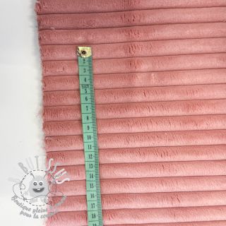 Tissu velours cotelé HANNIBAL bois de rose