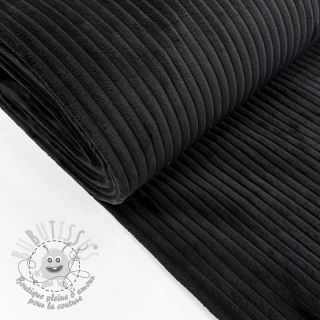 Tissu velours cotelé FUTE noir