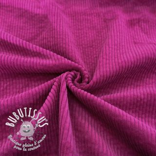 Tissu velours cotelé 6W WASHED STRETCH fuchsia