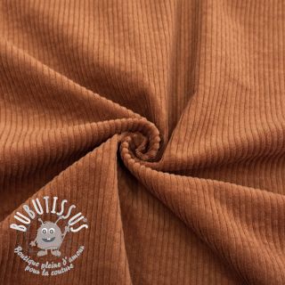 Tissu velours cotelé 6W WASHED STRETCH rust