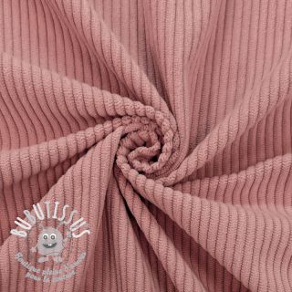 Tissu velours cotelé 6W COTTON TOUCH old pink