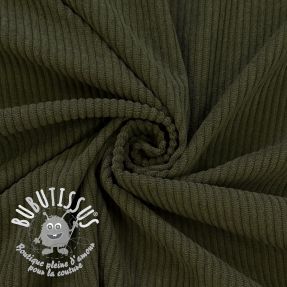 Tissu velours cotelé 6W COTTON TOUCH camo green