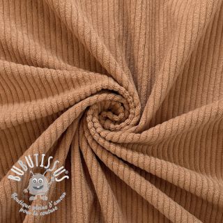 Tissu velours cotelé 6W COTTON TOUCH light brown