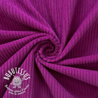 Tissu velours cotelé 6W COTTON TOUCH fuchsia