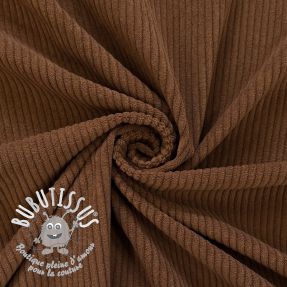 Tissu velours cotelé 6W COTTON TOUCH brown