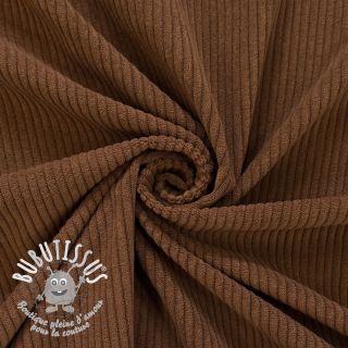 Tissu velours cotelé 6W COTTON TOUCH brown