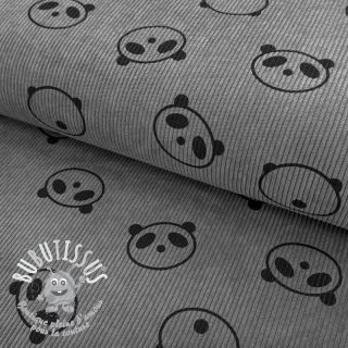 Tissu velours cotelé STRETCH Cute animals design B