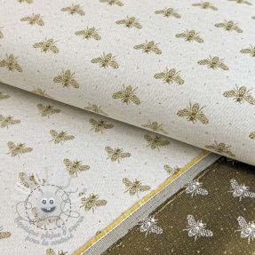 Tissu déco jacquard Busy blanc