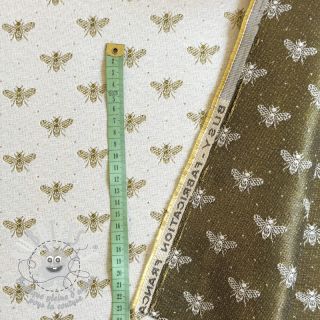 Tissu déco jacquard Busy blanc