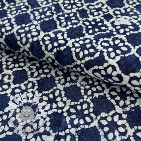 Tissu coton BATIK NEW INDIGO design D