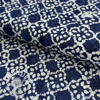 Tissu coton BATIK NEW INDIGO design D