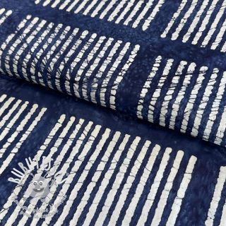 Tissu coton BATIK NEW INDIGO design A