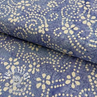 Tissu coton BATIK NEW design I lavender