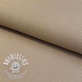 Jersey WAFFLE ORGANIC taupe 2nd class