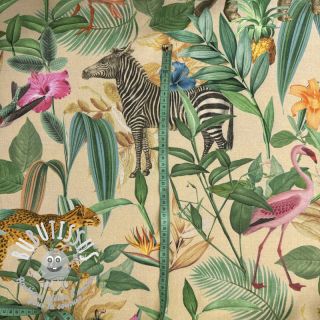 Tissu déco premium Tropical Jungle Dream digital print