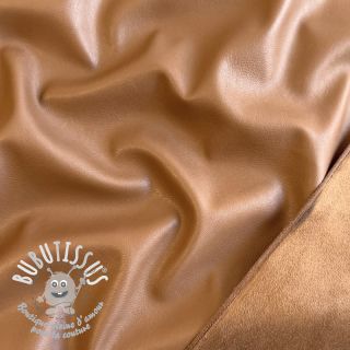 Simili cuir SUEDE cognac