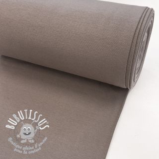 Bord-côte lisse PREMIUM taupe