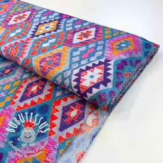 Viscose RADIANCE Geometric petrol digital print