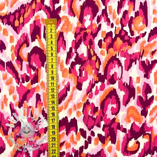 Viscose STRETCH Ikat fuchsia