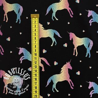 Jersey Unicorns parade black digital print