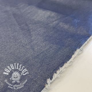 Tissu coton JEANS FOIL SILVER