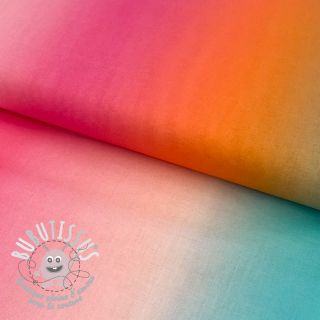 Tissu coton VOILE Rainbow stripe digital print