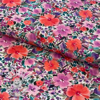 Tissu coton Expession flowers digital print