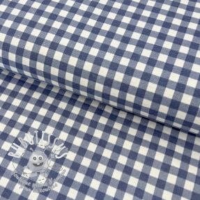 Tissu coton FLANNEL Check blue