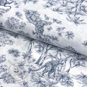 Tissu coton Acajou blue