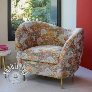 Tissu déco jacquard Opium allover kaki