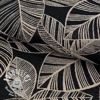 Tissu déco jacquard Valerian allover noir